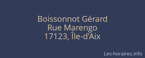 Boissonnot Gérard