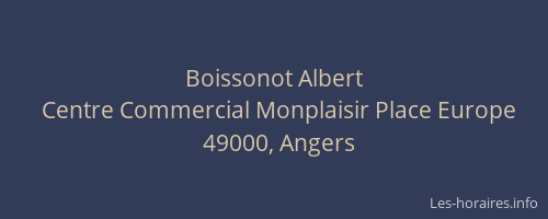Boissonot Albert
