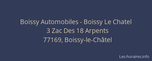 Boissy Automobiles - Boissy Le Chatel