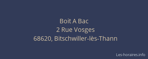 Boit A Bac
