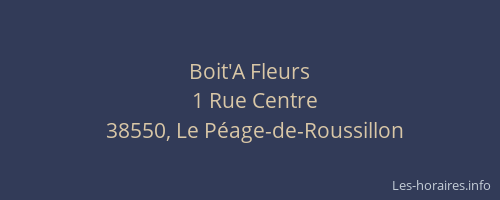 Boit'A Fleurs