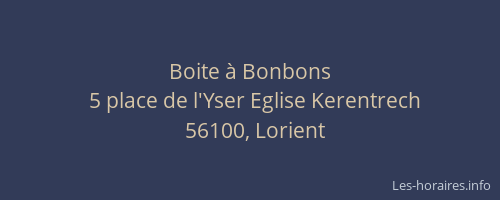 Boite à Bonbons