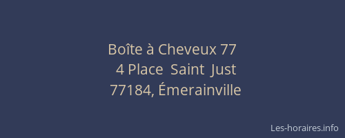 Boîte à Cheveux 77