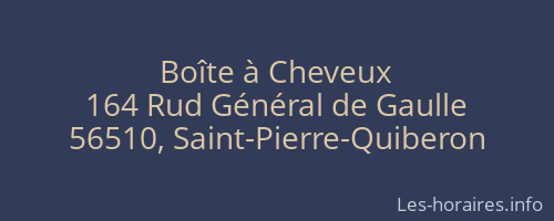 Boîte à Cheveux