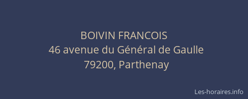 BOIVIN FRANCOIS