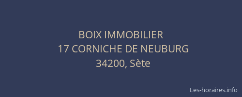 BOIX IMMOBILIER
