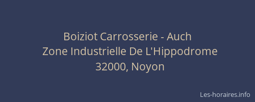 Boiziot Carrosserie - Auch