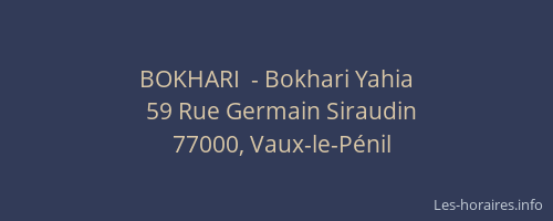 BOKHARI  - Bokhari Yahia