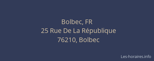Bolbec, FR
