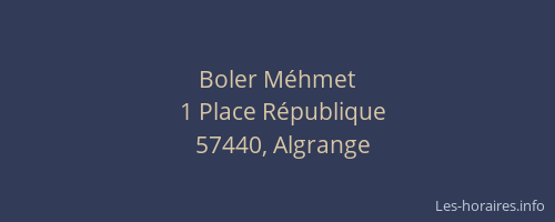 Boler M&eacute;hmet