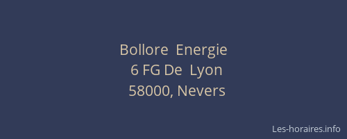 Bollore  Energie