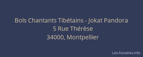 Bols Chantants Tibétains - Jokat Pandora