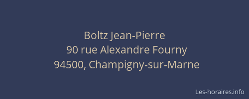 Boltz Jean-Pierre