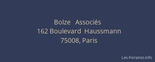 Bolze   Associés