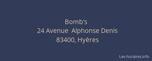 Bomb's