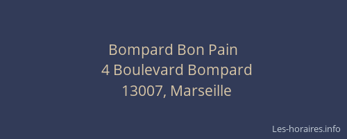 Bompard Bon Pain