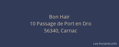 Bon Hair