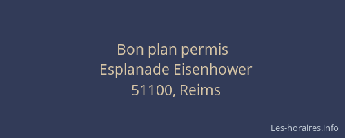 Bon plan permis