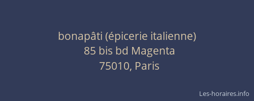 bonapâti (épicerie italienne)
