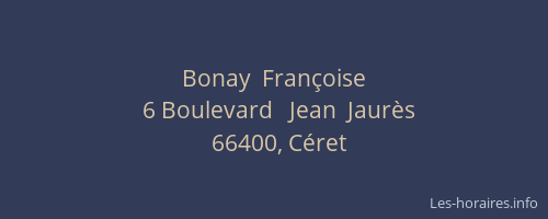 Bonay  Françoise