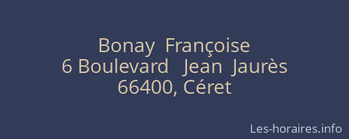 Bonay  Françoise