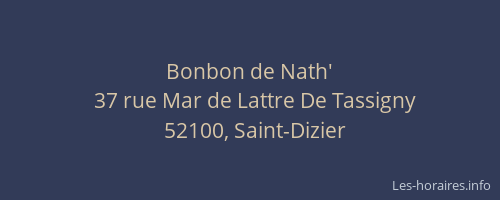 Bonbon de Nath'