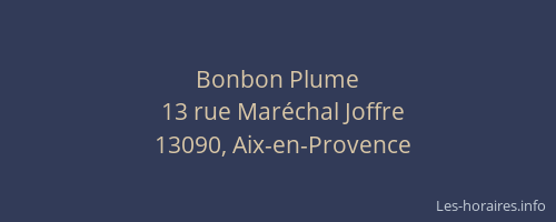 Bonbon Plume