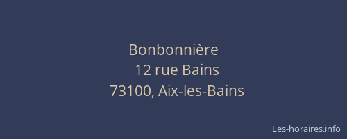 Bonbonnière