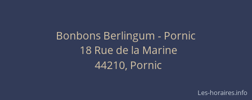 Bonbons Berlingum - Pornic