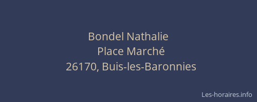 Bondel Nathalie