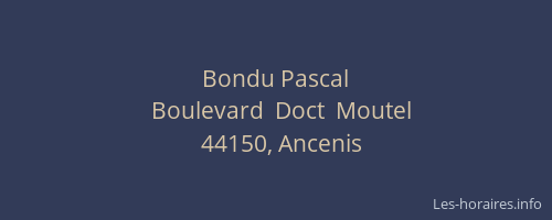 Bondu Pascal