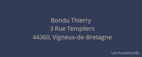 Bondu Thierry
