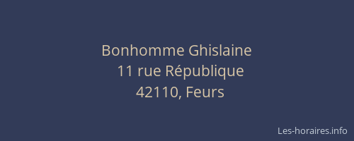 Bonhomme Ghislaine