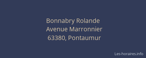 Bonnabry Rolande