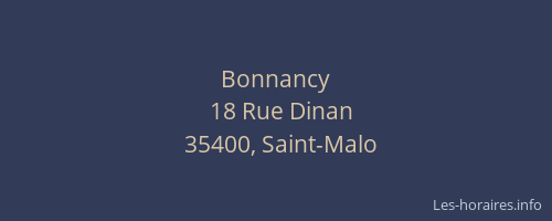 Bonnancy