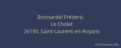 Bonnardel Fréderic