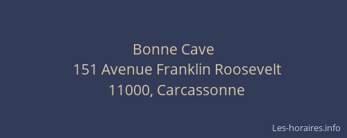 Bonne Cave