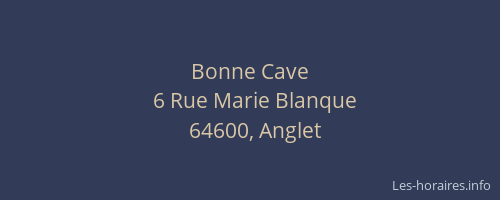 Bonne Cave