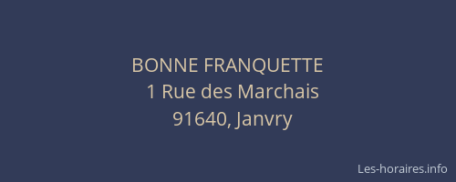 BONNE FRANQUETTE