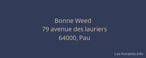 Bonne Weed