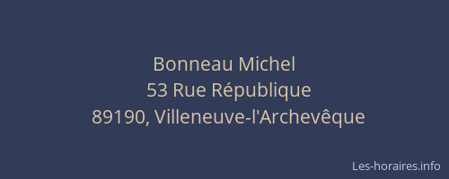 Bonneau Michel