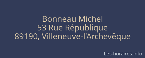 Bonneau Michel