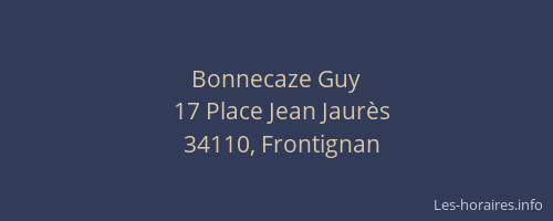 Bonnecaze Guy