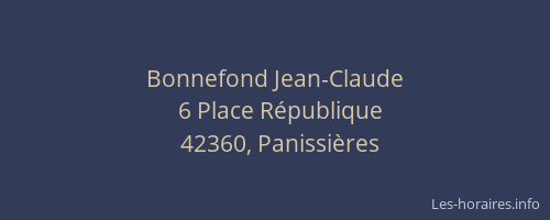 Bonnefond Jean-Claude