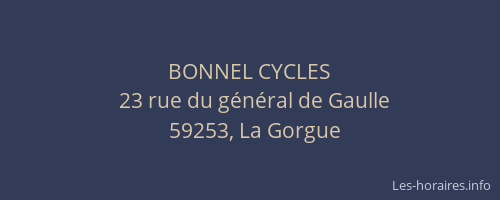 BONNEL CYCLES