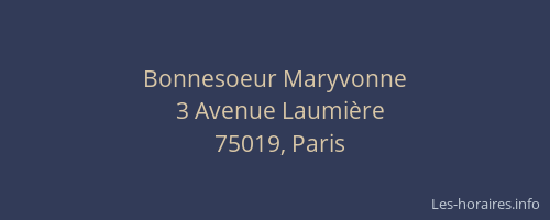 Bonnesoeur Maryvonne