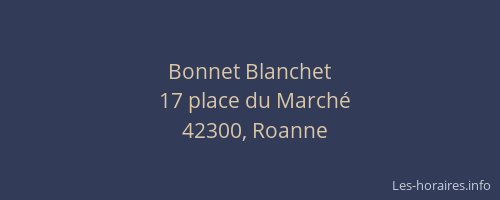 Bonnet Blanchet