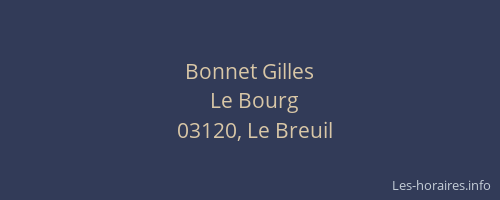 Bonnet Gilles