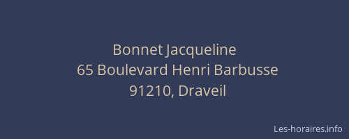 Bonnet Jacqueline