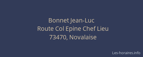Bonnet Jean-Luc
